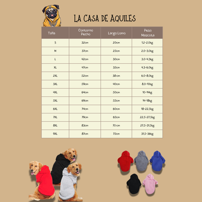 Hoodie Poleron con Gorro para Perros